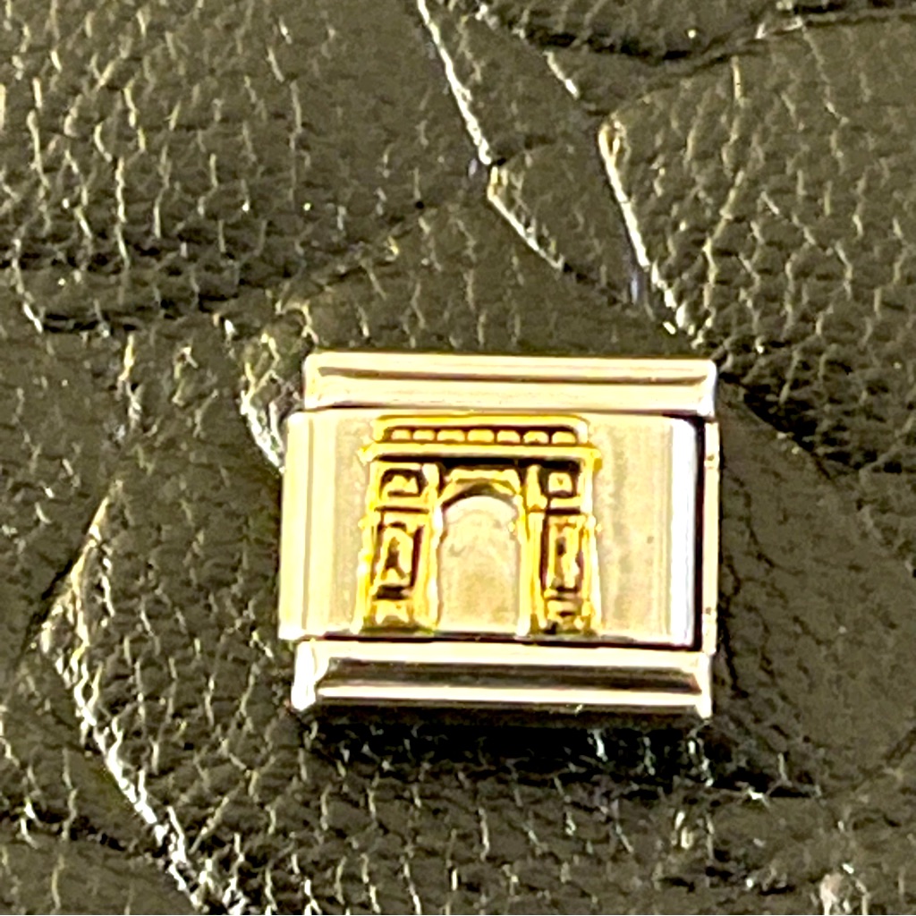 Nwot Zoppini Arc’ De Triompe Bracelet Stainless Steel & 14kt. Link